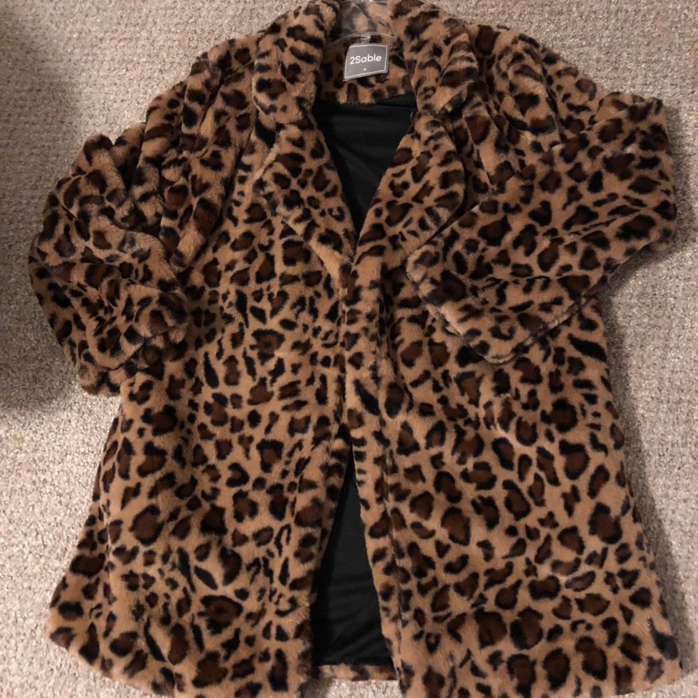 Ladies leopard print jacket